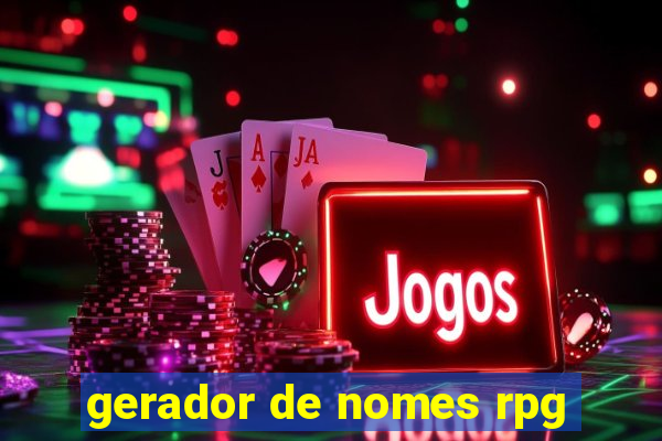 gerador de nomes rpg